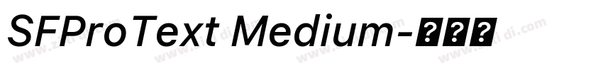 SFProText Medium字体转换
